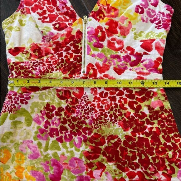 GUESS Floral tulip style Dress cap sleeves bow embellishments Size 6 super cute - Picture 11 of 16